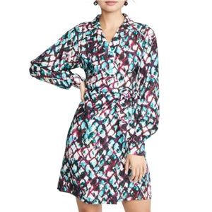 Saloni knee length wrap dress. Excellent condition